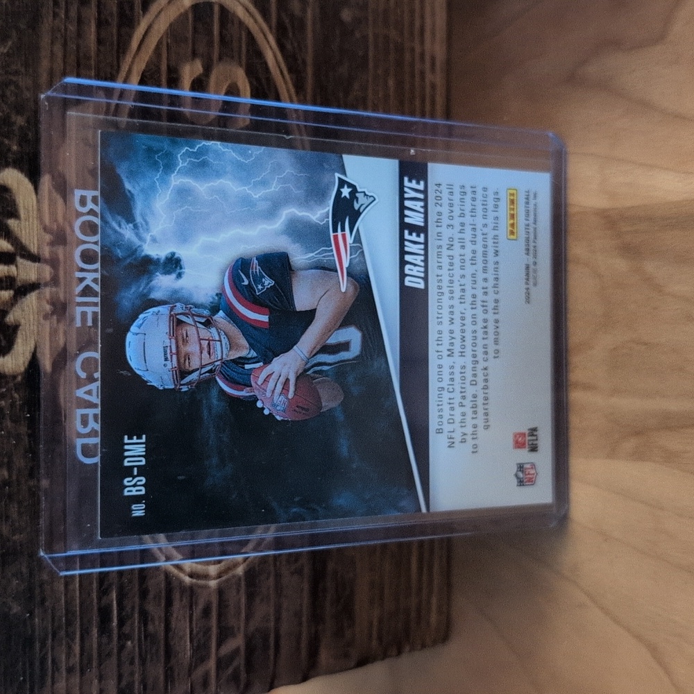 2024 Absolute Drake Maye By Storm Rookie Card Patriots MVP? 🔥🔥🔥 - Picture 2 of 2